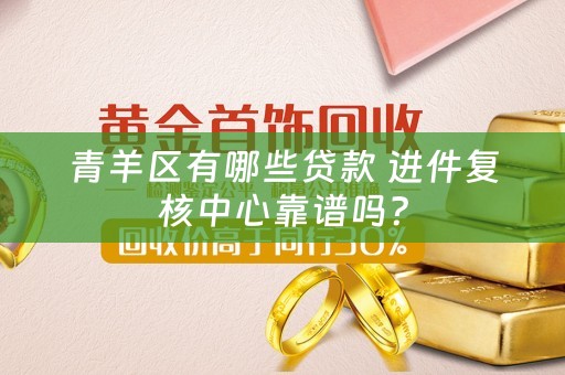 青羊区有哪些贷款 进件复核中心靠谱吗？