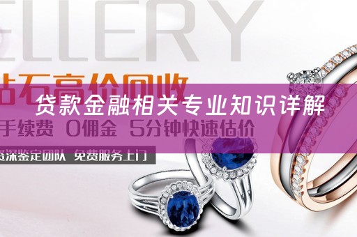 贷款金融相关专业知识详解 